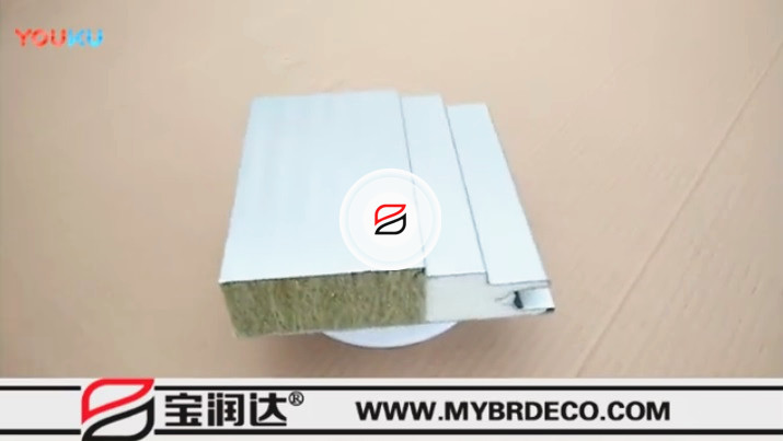 寶潤達(dá)聚氨酯封邊巖棉板實拍