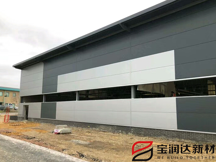 寶潤達(dá)聚氨酯封邊巖棉板毛里求斯廠房項目